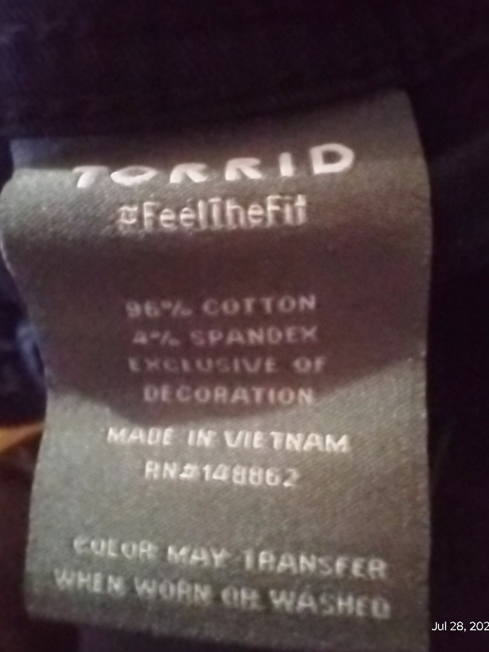 Torrid Size 18 Black Utility Jeans - Picture 6 of 9